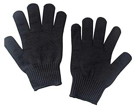 Cut Resistant Gloves 1 Paar Schnittfeste Arbeitshandschuhe Edelstahldraht Schnittschutzhandschuhe Armstulpen for Metzger Angeln Garten Händeschutz Sicherheitsarbeitshandschuh for Meat Cutting, Wood Ca