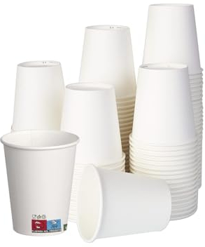 1000 gobelets en papier biologique 200 ml – Gobelets à café en papier jetables pour événements, fêtes – Gobelet jetable compostable biodégradable (paquet de 1000)