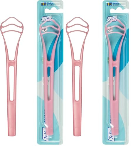 TePe GOOD - Limpiador de lengua, elimina bacterias y ayuda a tener un aliento fresco, Modelo surtido (Paquete de 2)