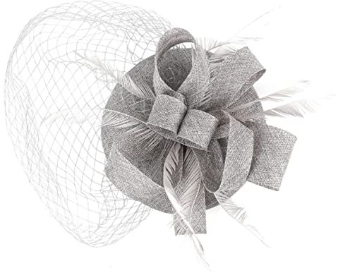 TINEASUR Fascinator Für Damen Netz Stirnband Mit Schleier Eleganter Kopfschmuck Für Teepartys Und Bankette Leicht Und Komfortabel Vielseitig Einsetzbar Als Haarspange Oder Kopfbedeckung