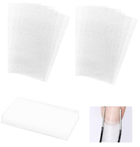RAMGLYO 60 Stück Fibernails für Nagelverlängerung, Nail Extension Silk Fiberglass Gel Kit, False Nails, Manicure Salon Tool für UV-Gel-Nägel Kunst