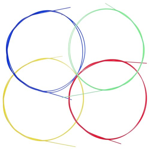 Toyvian Cuerdas De Ukelele De Nylon Coloridas Para Reemplazo De Cuerdas De Música Accesorios Para Ukelele Sonido y Sostenido Duradero