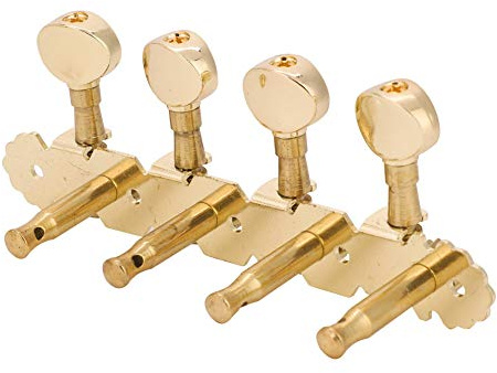 Chevilles D'accordage de Mandoline Dorées, Accordeurs en Métal de Conception Classique pour Guitare avec Vis et Bagues pour L'accordage de Guitare