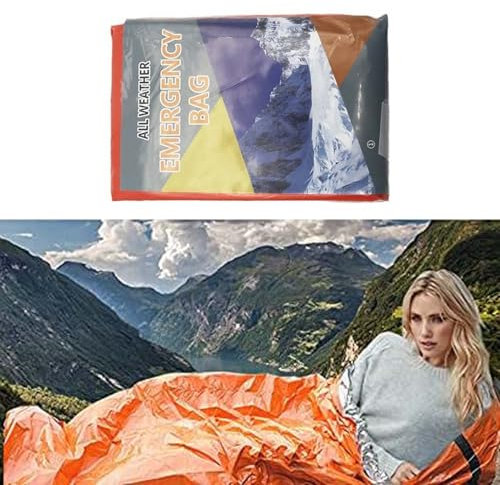 coperta termica emergenza,coperta termica,telo termico primo soccorso,telo termico sopravvivenza,coperta termica,Sopravvivenza Kit Sopravvivenza Di Emergenza Impermeabile Resistente Al Vento A Piedi