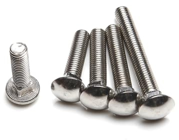 Haroar 10/20 Piezas Pernos de Carro M3 M4 304 Acero Inoxidable GB12 Cabeza Redonda Tornillos de Cuello Cuadrado Pernos Longitud 30mm(M4x30mm-10pcs)