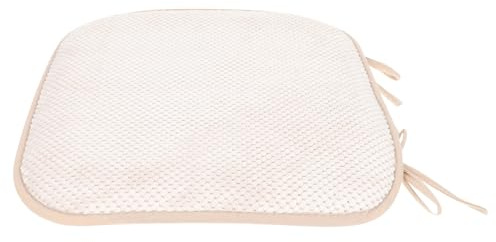 Happyyami Memory Foam Seat Cushion 40x40cm Non-Slip Polyester Chair Pad Soft Plush Dining and Office Chair Booster Seat for Home Use