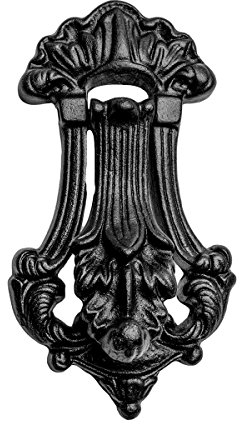 Türklopfer, Gusseisen, 19 x 10 cm, Schwarz
