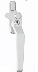 HomeSecure uPVC Window Handle Avocet Cockspur Window Handle, Right Handed, White Double Glazed Avocet Cockspur uPVC Window Handles - White (21mm)