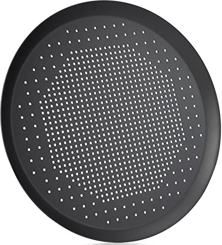 Beasea 11.5 Inch Pizza Pan Crisper with Holes, Perforated Heavy Duty Aluminum Alloy Round Vented Pizza Pans Pizza Baking Tray Bakeware for Home Restaurant Kitchen