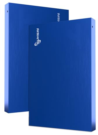 SUHSAI Disque Dur Externe Portable USB 2.0 Disque Dur de Stockage 120 Go Disque Dur de Transfert de données Haute Vitesse Compatible avec PC, Mac, Windows, Ordinateur de Bureau (Bleu)