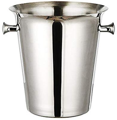 LPGY 5L Stainless Steel Champagne Bucket, Ice Beverage Tub with 2 Holden, Ice Bucket Wine, Wine Chiller Bucket, Silver/Gold/Bronze