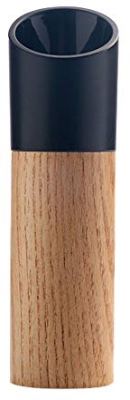 Gofeibao Molinillo Pimienta Pimentero Molinillo Sal De Madera Molino de Pimienta Negro Molinillo de Pimienta Molinillos de Sal y Pimienta Sal y Pimienta 14.5X4.5,Black