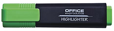 OFFICER PRODUCTS PRODUCTS Textmarker Leuchtend 10er Pack Farbe: Grün/Highlighter Textliner Die Ungiftige Tinte, Keilspitze Leuchtfarben Hohe Qualität/Strichstärke 1-5mm, 17055211-02