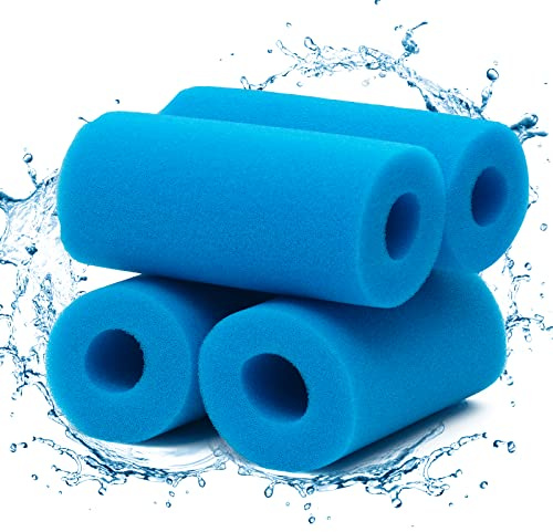 KGIHPC Filterschwamm typ A, Schaum Pool Filter, Filterschaum Schwimmbad Filter Schwamm Vorfilter Schaumstoff Patronenschwamm Waschbarer, Wiederverwendbar. (4 Stück)
