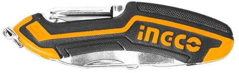 Ingco Hmfk8108 Coltellino Tascabile Multiuso 10 Funzioni Coltello Multifunzione Apriscatole Cacciavite A Croce Apribottiglie Forbici Cacciavite A Taglio Cavatappi Pulizia lima Unghie Lima