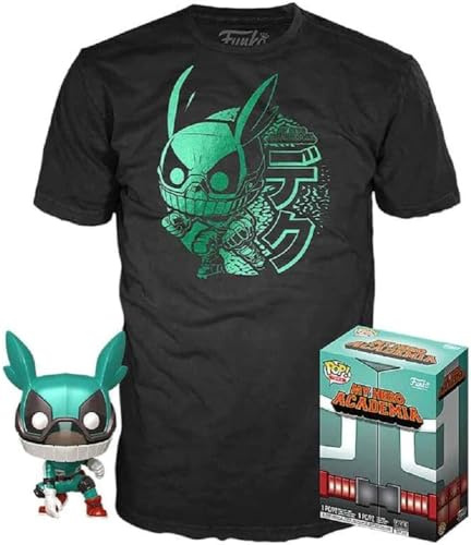 STAR MASK- Set Figura Pop 38 tee My Hero Academia Deku with Helmet Muñecos cabezones, Multicolor (122211)