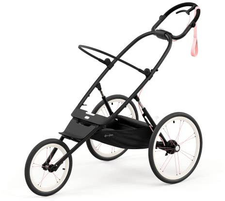 Cybex AVI Jogging Stroller Frame in Black + Pink