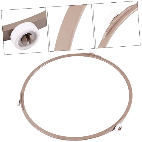 BESTonZON Mikrowelle Drehring Drehtellerhalter 22cm Durchmesser 1,4Cm Rad Lebensmittelechtes Material Hohe Temperaturbeständigkeit 2 Stück Mikrowellenzubehör