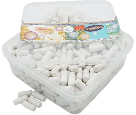 Deine Naschbox | Anis-Lakritz-Stäbchen | 1kg Naschbox | XL Großpackung - Kreide Look - Geschenk zum Schulbeginn - Weiß dragiertes Lakritz Konfekt