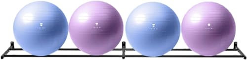 HACSYP Gymnastikball-Wandhalterung, Metall-Yogamatten-Aufbewahrungsregal, Verstellbarer Sport-Organizer, Übungsballhalter, for Studio, Heim-Fitnessstudio