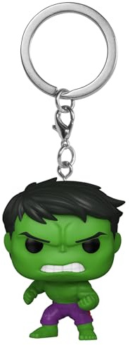 Funko Pop! Keychain: Marvel - New Classics - Hulk - Neuartiger Schlüsselanhänger - Vinyl-Minifigur Zum Sammeln - Strumpffüller - Geschenkidee - Offizielle Handelswaren