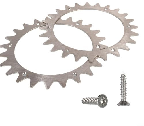 Oceanlend Mähroboter-Rad, Edelstahl-Hilfsräder, kompatibel mit für Worx Plus S/M, 205 x 205 mm, HOHY7O630Y7Z53Q6HZ526209HUU2F