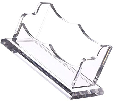 VILLCASE Aufbewahrungskiste Klarer Visitenkartenhalter Personalisierter Halter Klarer Kartenhalter Geschäftsausstellungsstand Halter Ausstellungsstand Taschenordner Transparent Acryl