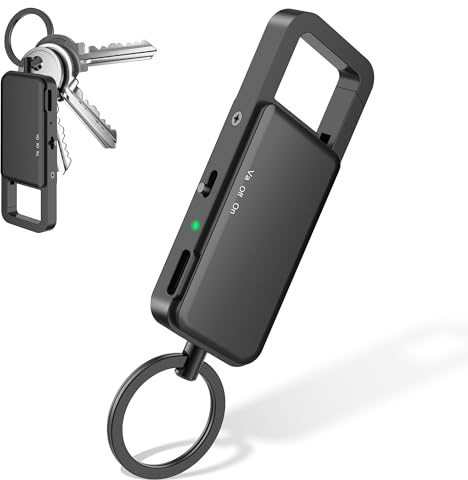 Enregistreur à Commande vocale avec Lecture - Enregistreur Vocal One Click avec Lecteur MP3 Type-C pour conférences, interviews, réunions, Cours, Porte-clés 64 Go
