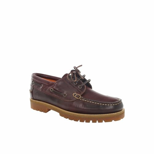 Lumberjack- Newton Boat Shoe Man in Brunello lwg Pull- up Leather, 42