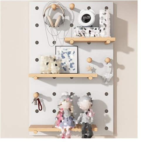 Stecktafel-Organizer-Set aus Holz – Wand-Display-Panel für vielseitige Aufbewahrung und Dekoration in Küche, Garage, Büro, Schlafsaal