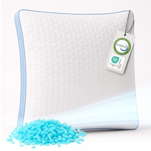MKS Wolkenkissen Air 80x80 – Memory Foam Nackenkissen höhenverstellbar – Ergonomisches Schlafkissen für Seitenschläfer, Rückenschläfer & Bauchschläfer – Kühlendes Kopfkissen für besseren Schlaf