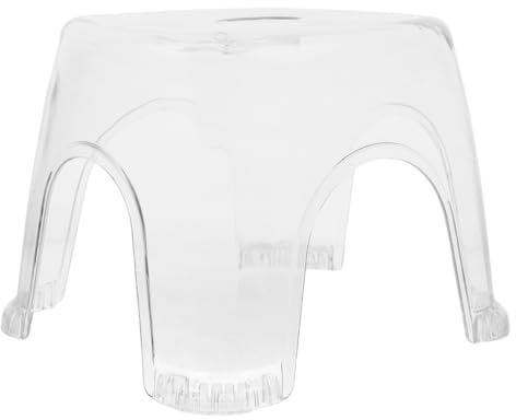 OSALADI Non-Slip Shower Stool Large 30x26x27cm Plastic Bathtub Foot Rest Bathroom Stool for Seniors and Adults