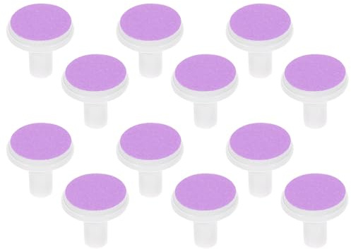 Coussinets de Rechange pour Lime à Ongles Bébé 12 Pièces Pourpre | Papier Abrasif et Plastique, Format Pad Léger, pour Ongles des Mains Pieds, Usage Nourrisson