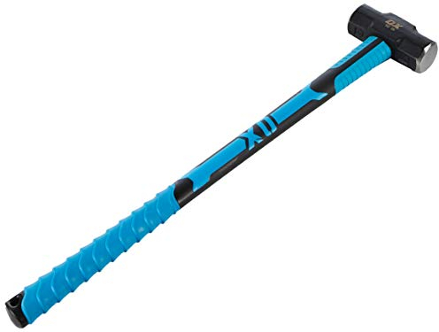 OX OX-T081510 Hammer - Sledgehammer with Fibreglass Handle - Forged and Induction Hardened Hammerhead - 10 lb/4.5 kg