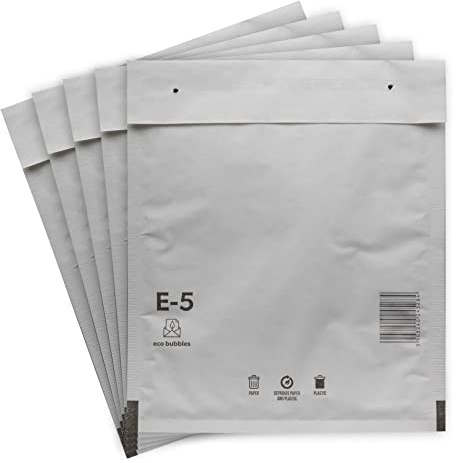 500 Versandtaschen Luftpolsterumschläge haftklebend Luftpolsterversandtaschen Luftpolstertaschen Gr. E/5 E5 weiß (240mm x 275mm) Umschläge gepolstert Polsterumschlag Taschen