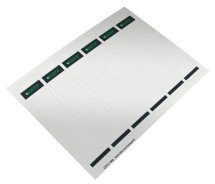 Leitz PC-beschriftbare Rckenschilder selbstklebend, Papier, kurz, schmal, 600 Stck, grau