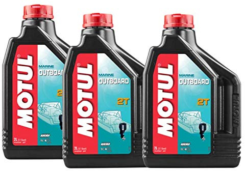 Lubricantes para motor 2 Tiempos Fuera Borda Mineral - Motul Outboard 2T, Pack 6 litros