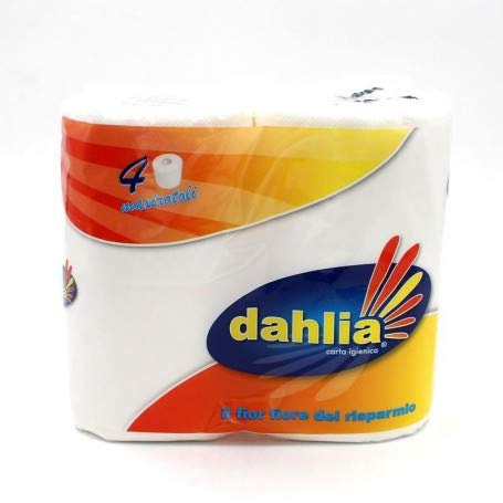 10 paquetes de papel higiénico Dahlia 4 rollos 2 capas