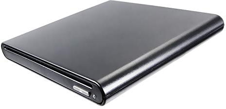 Black External Blu-ray Movies DVD Players, Slot Loading Portable USB Optical Drive for Asus Acer Notebook PC Gaming Laptop Windows 8 10 Mac OS Computer Desktop, Super Multi 8X DVD+-R/RW 24X CD Writer