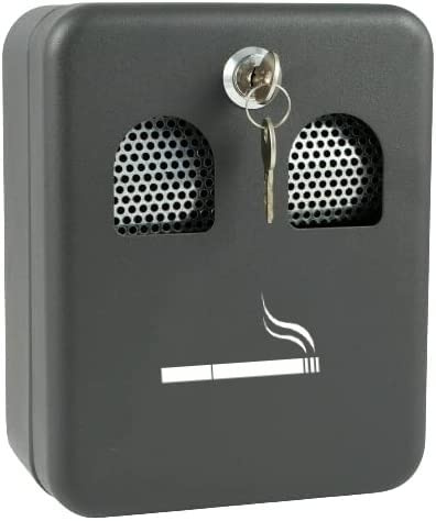 Wall Mounted Ashtray Pub Office Restaurant Outdoor Cigarette Ash Bin Home Garden Smoking Lockable (Ashtray 66191)