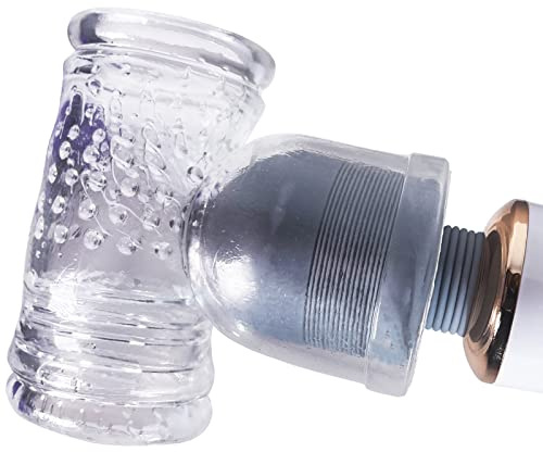 Wand Massager Attachment - Vibrator Head Attachment Massage Male Head Tickler Accessories - Best Gift Idea Adults Only Sex Toys Cup Masturbator Stretchy for Head Diameter 2 50-55mm by HBABY