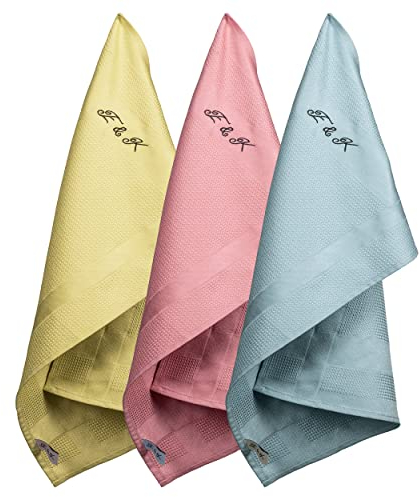 Edison & King Strofinacci Cucina - Panni microfibra per la pulizia - set da 3 (55 cm x 36 cm)