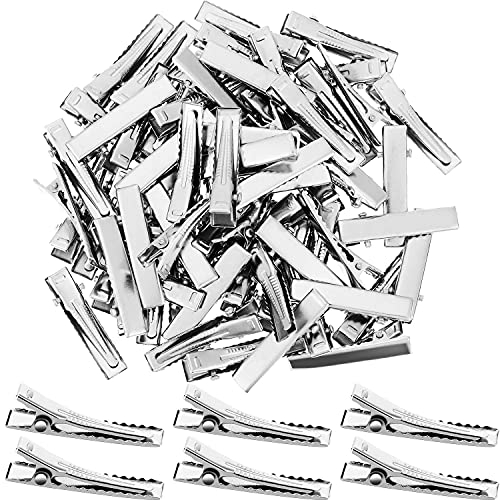200 Stück Alligator Haarspangen Metall Entenschnabel Haarspangen Flat Top Single Prong Haarnadeln für Haarstyling DIY Zubehör