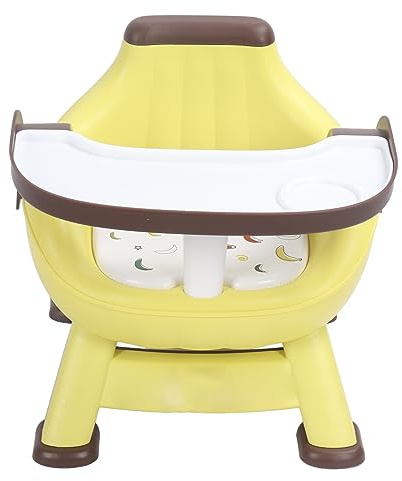 Baby-Multifunktionssitz, Baby-Esszimmerstuhl mit Doppelschichtigem Tablett, Esstisch und Haushaltshocker, Sichere Wirbelsäulenstütze, Kleinkind-Fütterungsstuhl (Rosa)