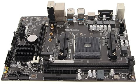 Carte Mère A520 M ATX, NVME USB3.0, Emplacement AM4, Emplacement Mémoire DDR4 Double Canal, Carte Mère Graphique Intégrée pour Ordinateur de Bureau