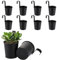 MUXHEL Lot de 10 pots de fleurs à suspendre, 10 x 10 x 8 cm, pots de fleurs suspendus, pour balcon, pots de fleurs suspendus extérieurs, pots de fleurs à suspendre