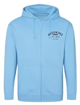Redskins tröja tröja huvtröjor sporttryck kläder barn pojke och flicka vinter fleece varm modell SZ RS4091 himmelsblå 16 år, turkos, 16 �r