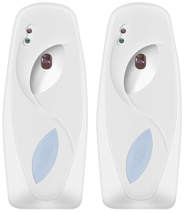 Automatischer Lufterfrischer-Spender, Wandmontage, freistehend, Duftspender, Sprühspender für Badezimmer, Zuhause, Büro, Hotel, Toilette, Gewerbe, 2 Stück