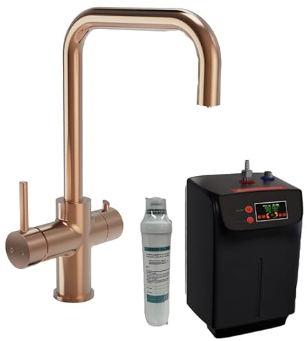 Copper Standard 3-in-1 Instant Boiling Hot Water Kitchen Mixer Tap