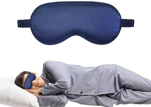Augenklappen zum Schlafen – Schlaf-Augenbinde – Verdunkelung für die Nacht, Lichtblockierung, Augenschutz | Weiche und atmungsaktive Reise-Nachtmaske, ideal für Flug, Nickerchen im Büro, zu Hause